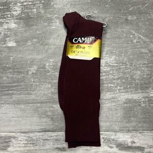 VTG NWT Camp Debonair Maroon King Size Socks